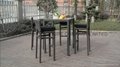 Hot sale bar furniture rattan bar chair with table 3