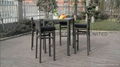 Hot sale bar furniture rattan bar chair with table