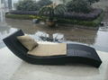 waterproof rattan pool lounge