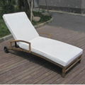 Outdoor rattan Lounge sunbed 