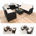 6pcs rattan 3 2 1  sofa set