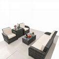 6pcs rattan 3 2 1  sofa set  4