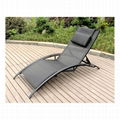 Outdoor patio furniture Alum. textilene lounge 2