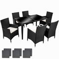 6 chairs with1 table  4