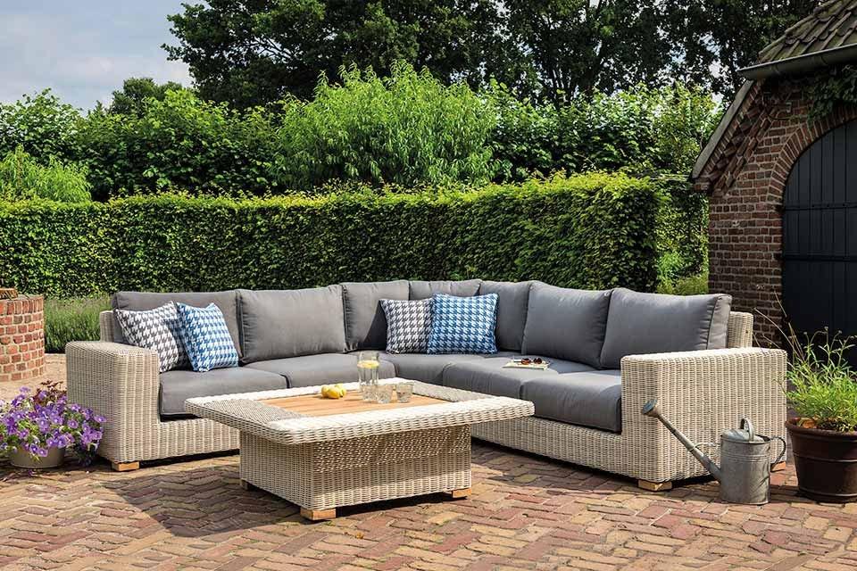 L Shape Round Rattan Sofa With 12cm Thickness Cushions 180009 Esr China Manufacturer Outdoor Furniture Furniture Products