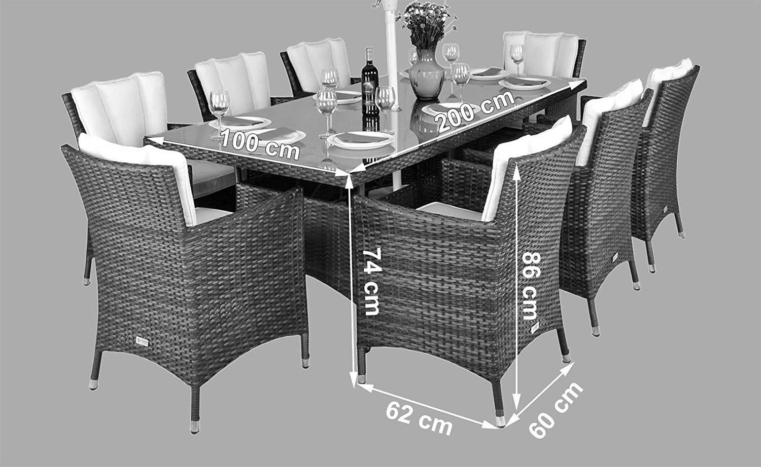 8pcs dining chair with one long table  2