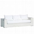 Rattan furniture garden Lounge Sofa + Sessel + Tisch