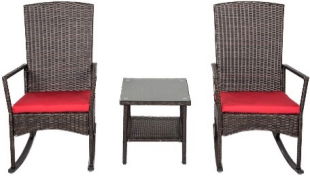 Classic Outdoor Furniture PE Rattan Wicker Garden Patio Coffee Set with Table an