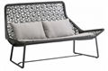 Hotel activity metal lounge chair woven