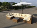 Outdoor Sofa Balcony Rattan Chair Courtyard Garden Rattan Sofa Table Combination 3