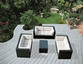 Outdoor Balcony Rattan Sofa Chair Courtyard Garden Rattan Sofa Tea Combination