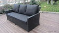 Patio Rattan Wicker Garden Conversation Sofa Set Outdoor Furniture