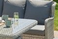 Grey Rattan Corner Sofa Dining Set Adjustable Table Luxury Outdoor Garden Patio 