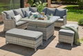 Grey Rattan Corner Sofa Dining Set