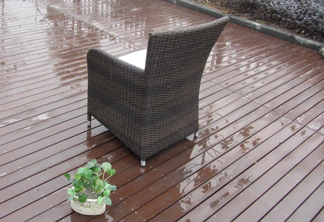 Luxury weatherproof rattan table and chair set 22252 EVENSUN (China