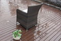 Luxury weatherproof rattan table and chair set