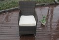 Luxury weatherproof rattan table and chair set 6