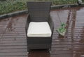 Luxury weatherproof rattan table and chair set