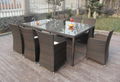 Luxury weatherproof rattan table and