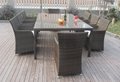 Luxury weatherproof rattan table and chair set 2