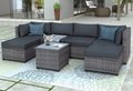 Outdoor Patio Sectional Sofa 7 Piece Patio Furniture Set 