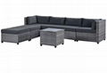 Outdoor Patio Sectional Sofa 7 Piece Patio Furniture Set 