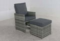 Outdoor Garden Furniture Wicket Garden Rattan Chair And Table Set