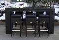 Patio dining/dinner set aluminum rattan