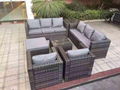 KD Rattan Sectional Outdoor Lounge Sofa Set Garden Furniture