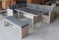 KD Outdoor Furniture Set Dining Set Rattan Corner Sofa