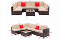 Outdoor furniture rattan sofa courtyard balcony indoor outdoor hotel garden iron