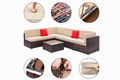 Outdoor furniture rattan sofa courtyard balcony indoor outdoor hotel garden iron 5