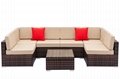 Outdoor furniture rattan sofa courtyard balcony indoor outdoor hotel garden iron