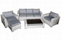 All Aluminum Rattan Outdoor Sofa Courtyard Sofa 5