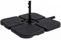 4-Pieces of heavy-duty umbrella base for