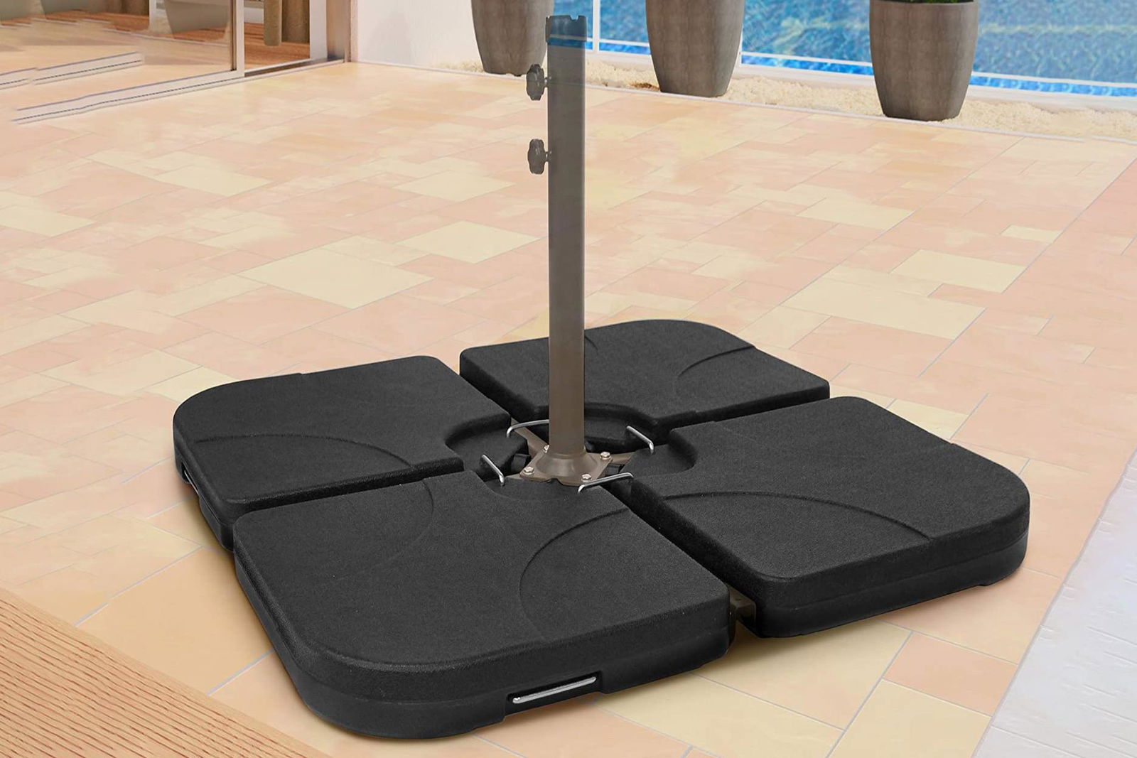 4-Pieces of heavy-duty umbrella base for outdoor 2