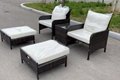 5 Pieces Wicker Outdoor Conversation Set – Patio Rattan Furniture Garden Furnitu 3