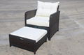 5 Pieces Wicker Outdoor Conversation Set – Patio Rattan Furniture Garden Furnitu 5