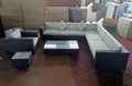 Outdoor Patio Furniture Sectional Pe Rattan Wicker Rattan Sofa Set with Cushions 6