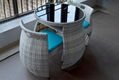 Leisure Balcony Outdoor Rattan Sofa Set Rattan Wicker Garden Chair Set