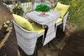 Garden Furniture Set For Outdoor Or Balcony Table And Two Chairs Rectangular 3