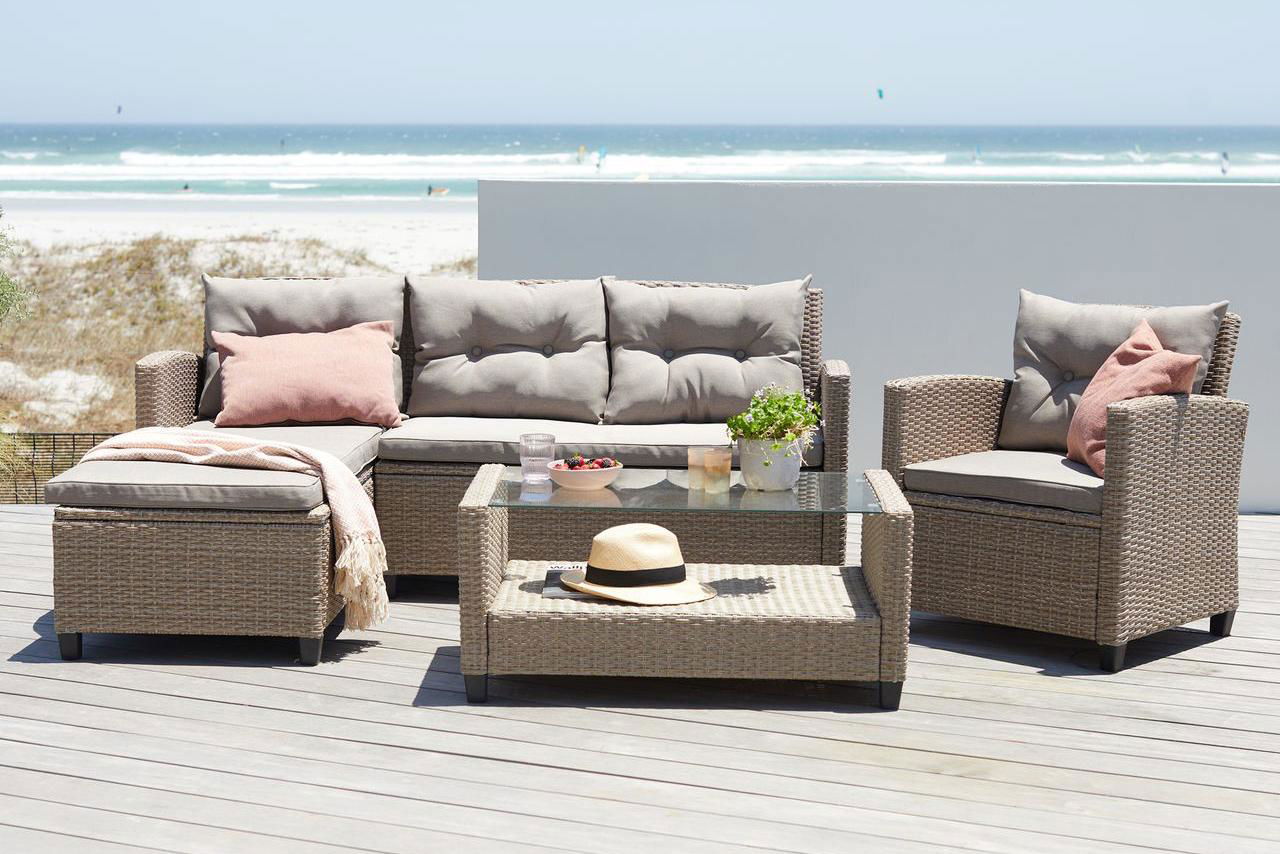 Comfortable Patio Furniture Wickcer Garden Sofas Waterproof Outdoor