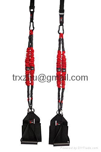  4DPRO Bungee Trainer, Professional Suspension Trainer Kit, Full Body Fitness Wo 4