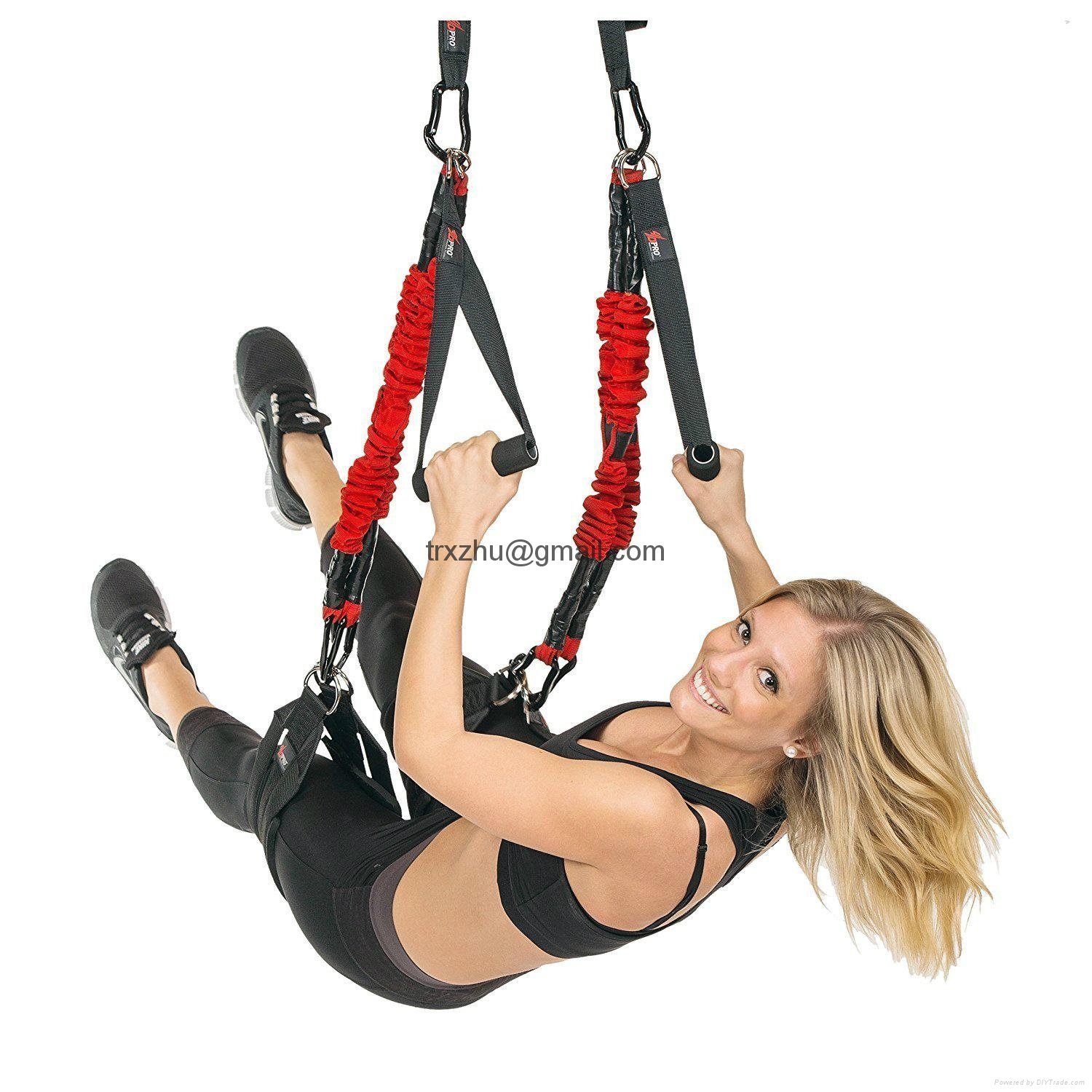  4DPRO Bungee Trainer, Professional Suspension Trainer Kit, Full Body Fitness Wo 2
