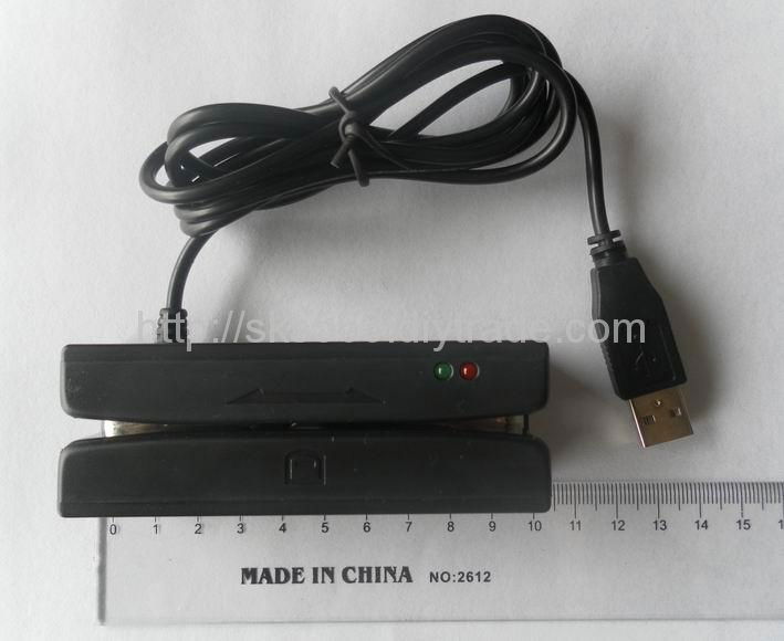 3 Tracks POS Use Swipe USB Magnetic Card Reader (HID-K)  5