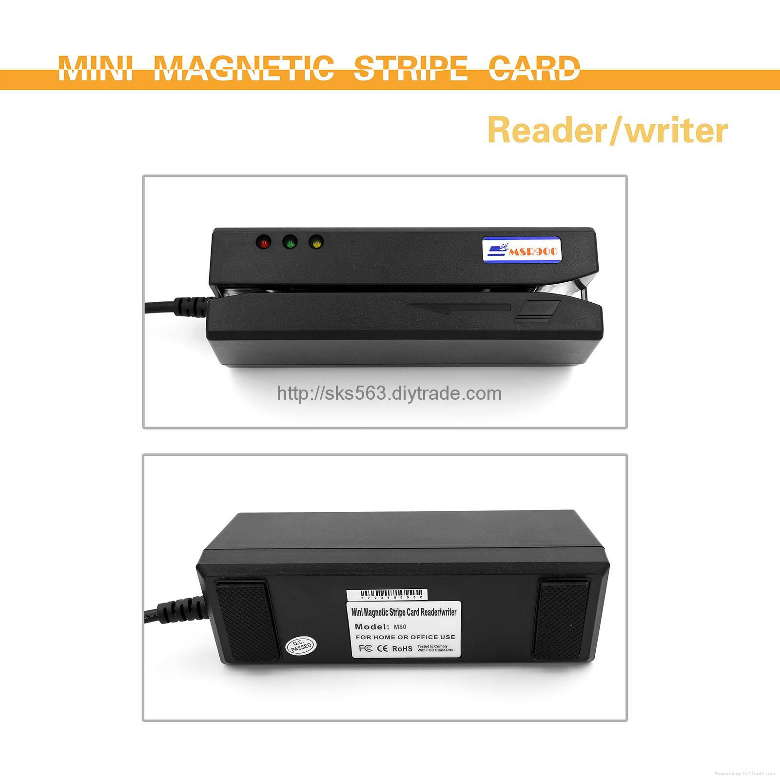 3 Track Usb Magnetic Card Reader Writer Encoder M80 5