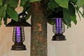 2014 Stainless Steel Solar LED Decorative Outdoor Mosquito Killer Light 2