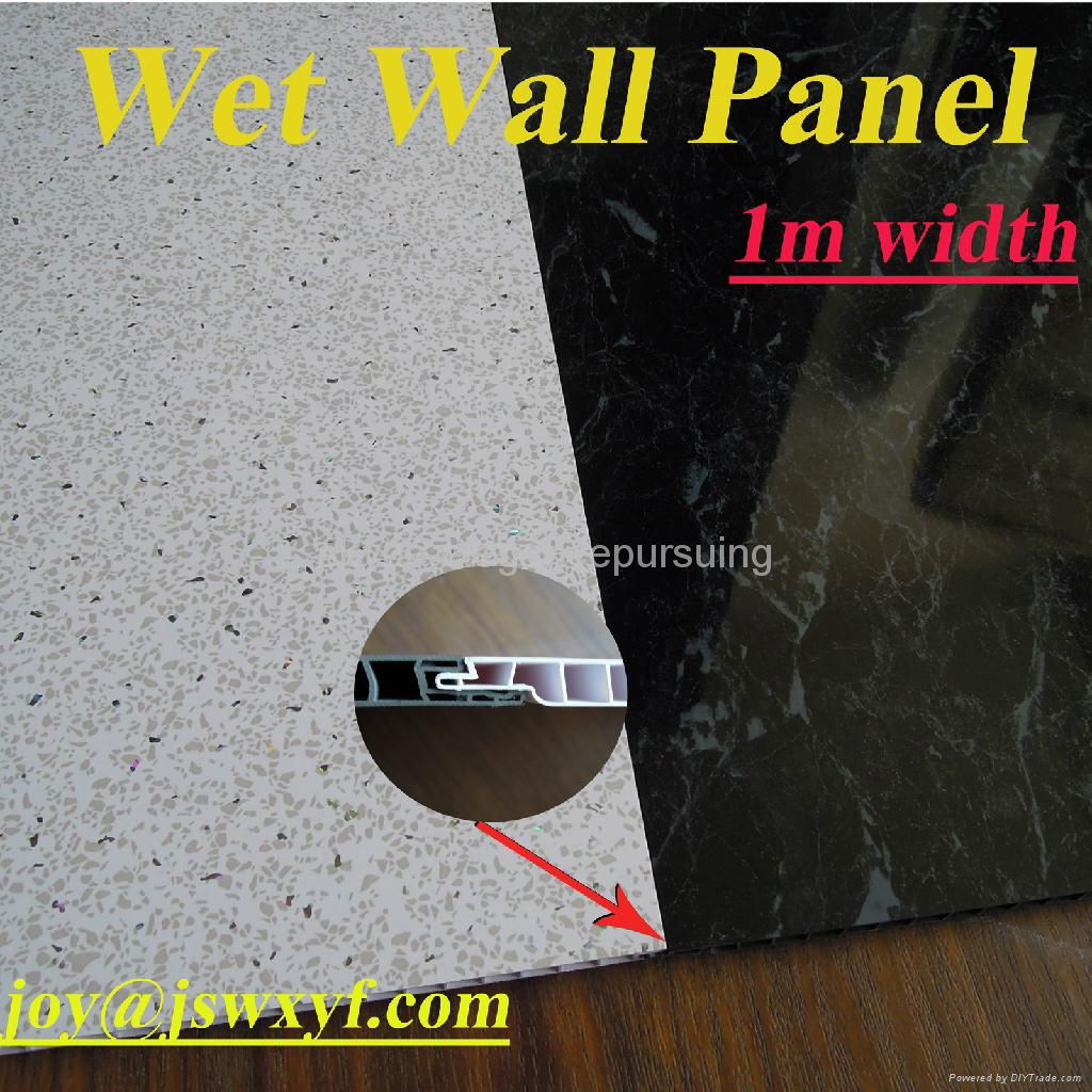 1m wide PVC panel for interior wall decoration