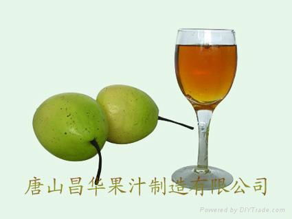 Pear juice concentrate