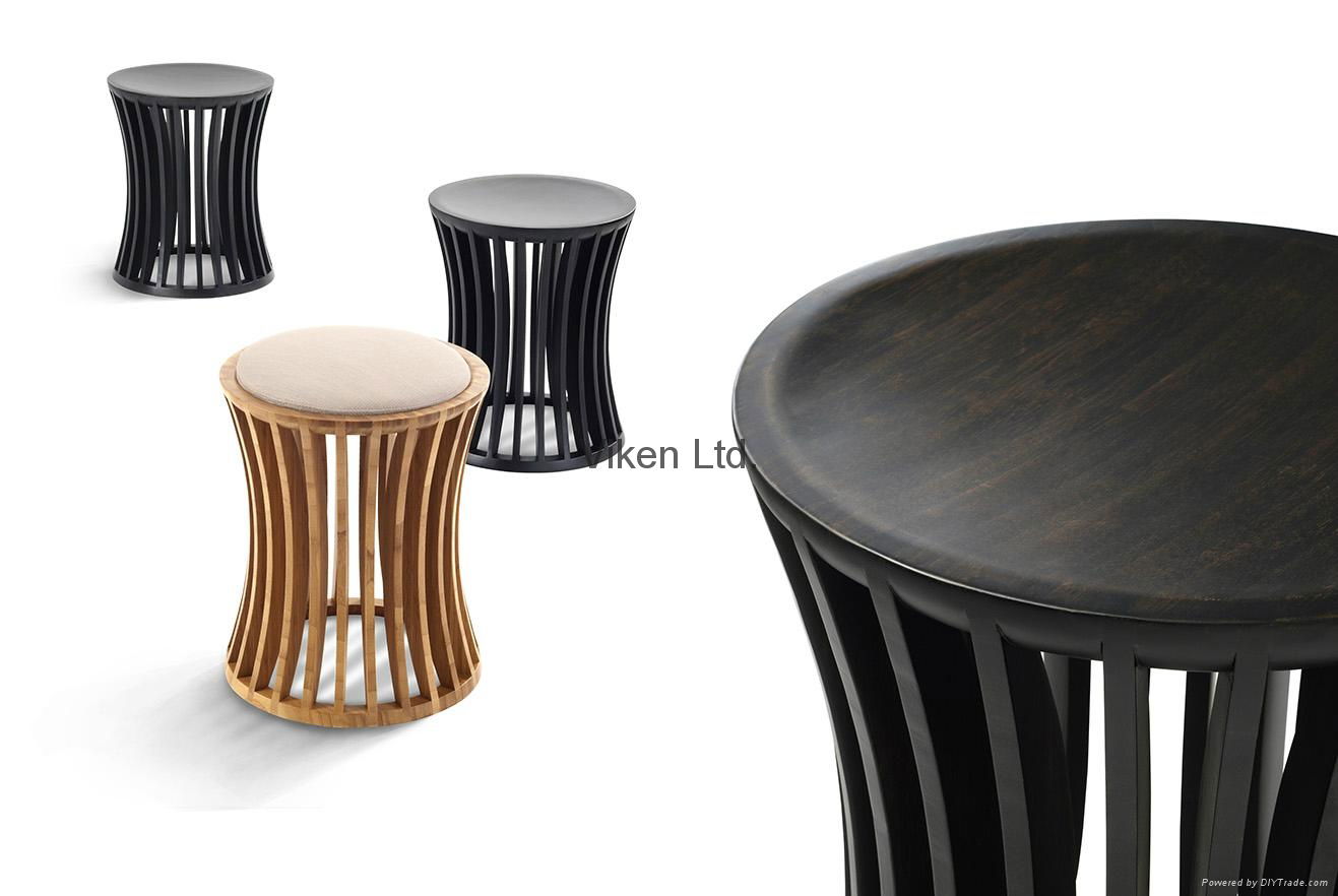 Yu Soild Bamboo Stool without cushion (8055)